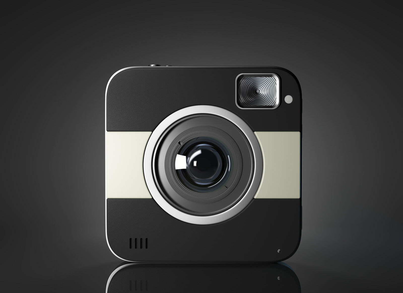 User interface camera User interface camera. 3d Illsuatration